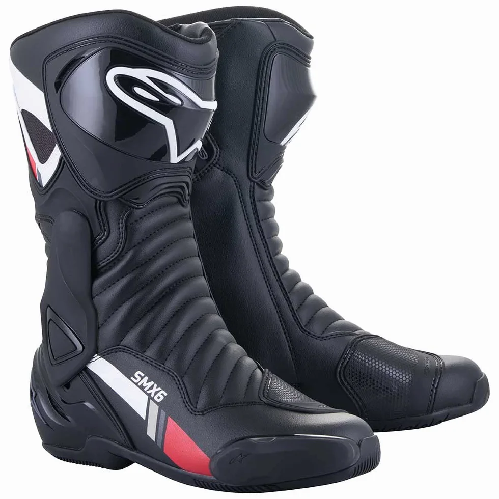 Alpinestars Motorrad Stiefel SMX 6 V2, BLACK WHITE GRAY, 43 EU