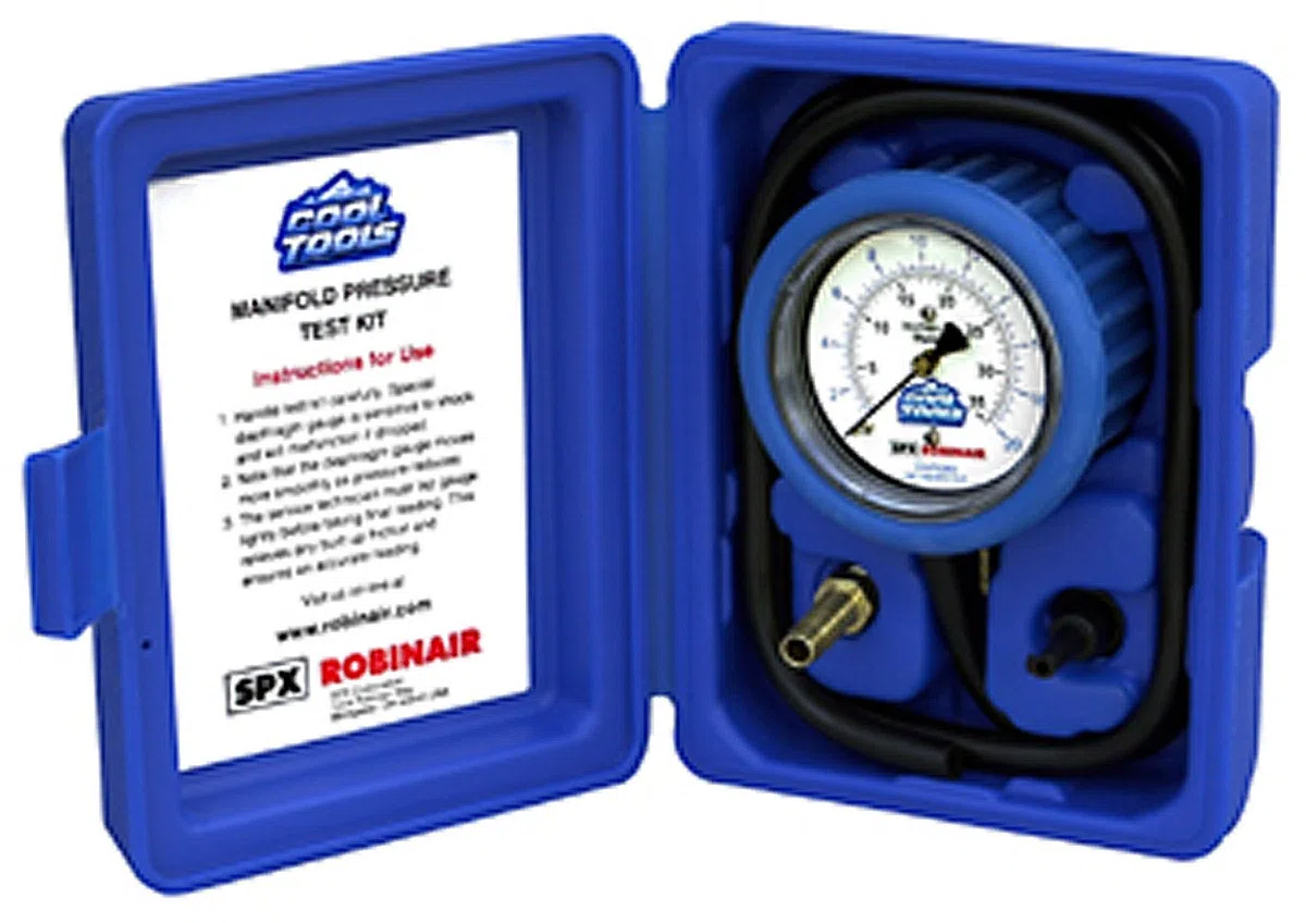 Robinair 42162 Gaskrümmer Drucktest-Set, 0-25,4 cm Wassersäule
