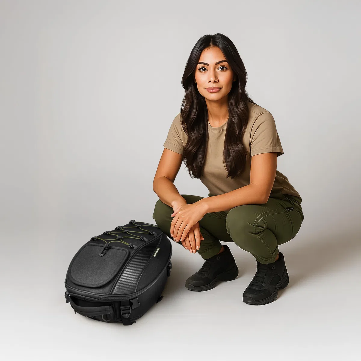 Motorrad Hecktasche 30 L - SCHNORR TB30 mit Regenschutz kompatibel mit Yamaha MT-07