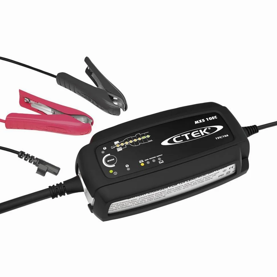 CTEK Autobatterie Ladegerät Batterieladegerät 10A Max für KFZ LKW Motorrad Batterien Bis zu 20-200Ah | Kurzschlussschutz | Überhitzungsschutz 40-095