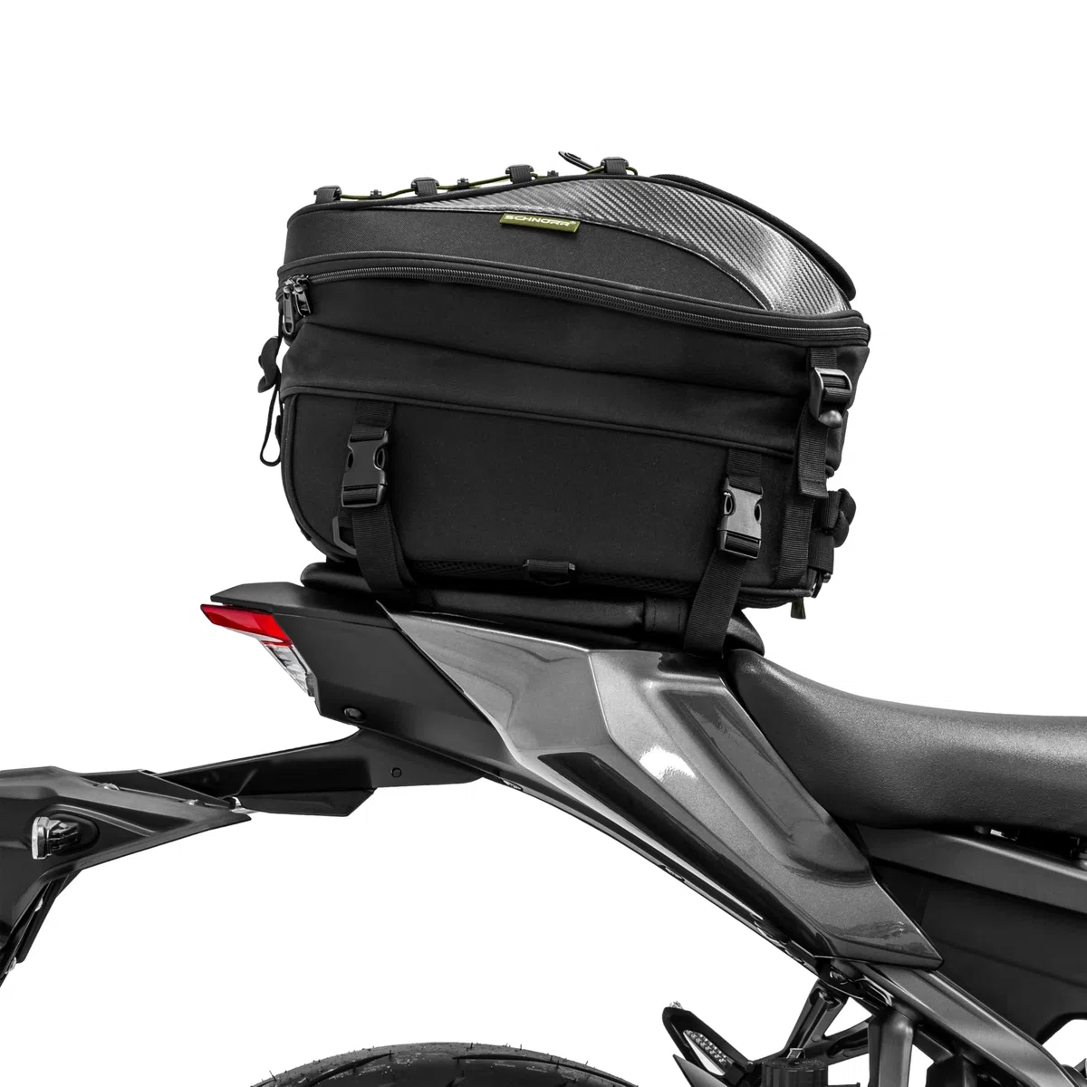 Motorrad Hecktasche 30 L - SCHNORR TB30 mit Regenschutz kompatibel mit Yamaha MT-07