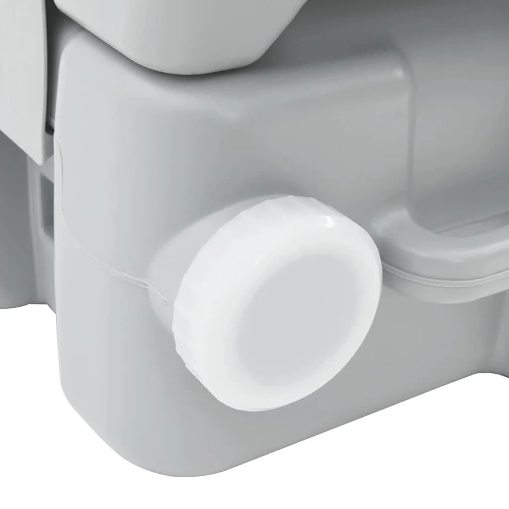 Tragbare Campingtoilette 10L, Mobile Camping WC für Wohnwagen Wohnmobil Outdoor Garten, 41,5 x 36,5 x 30 cm, Belastbar bis 200 kg