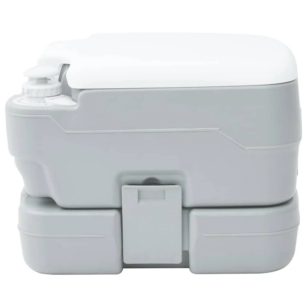 Tragbare Campingtoilette 10L, Mobile Camping WC für Wohnwagen Wohnmobil Outdoor Garten, 41,5 x 36,5 x 30 cm, Belastbar bis 200 kg