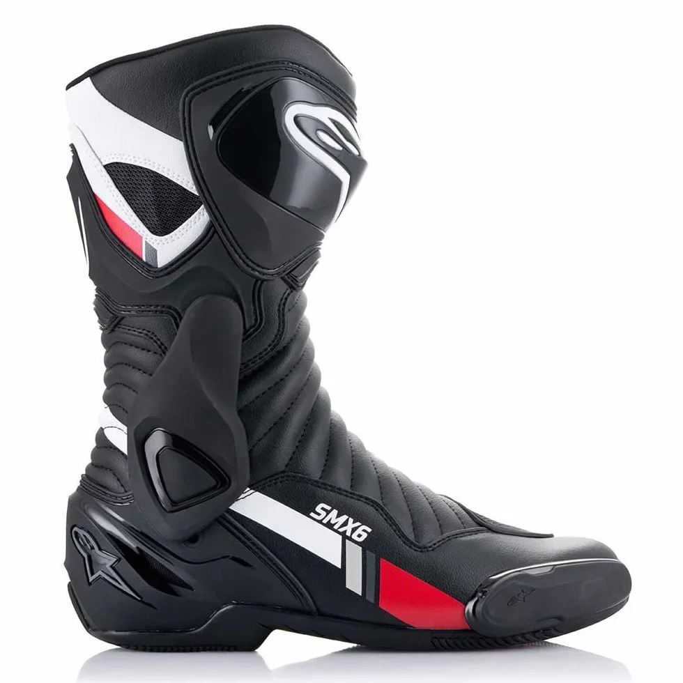 Alpinestars Motorrad Stiefel SMX 6 V2, BLACK WHITE GRAY, 43 EU