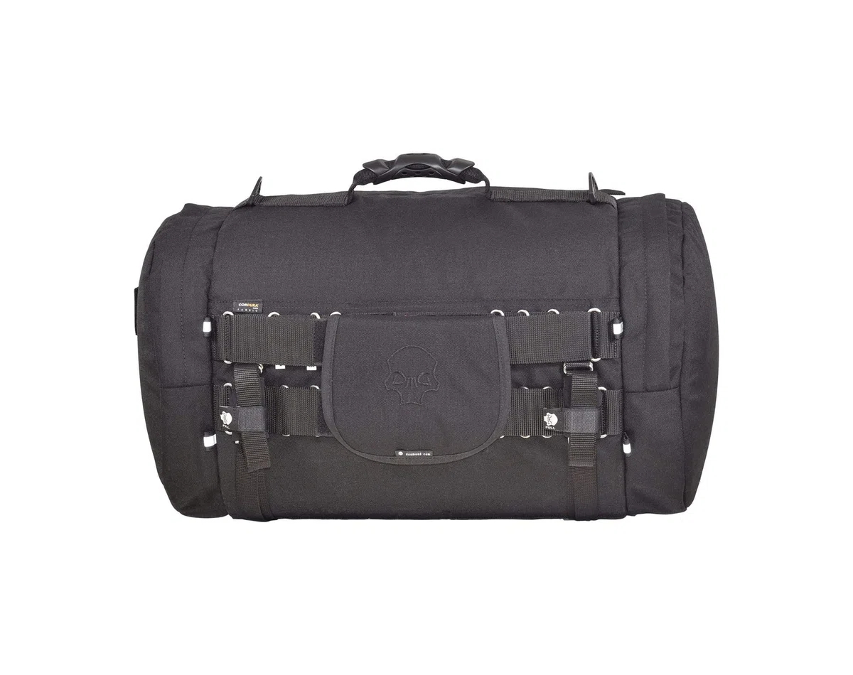 Motorrad Hecktasche, rollenförmig, aus wasserdichtem Cordura, 51 Liter Fassungsvermögen + zusätzliche Regenhülle inklusive (Cordura, L (51 L))