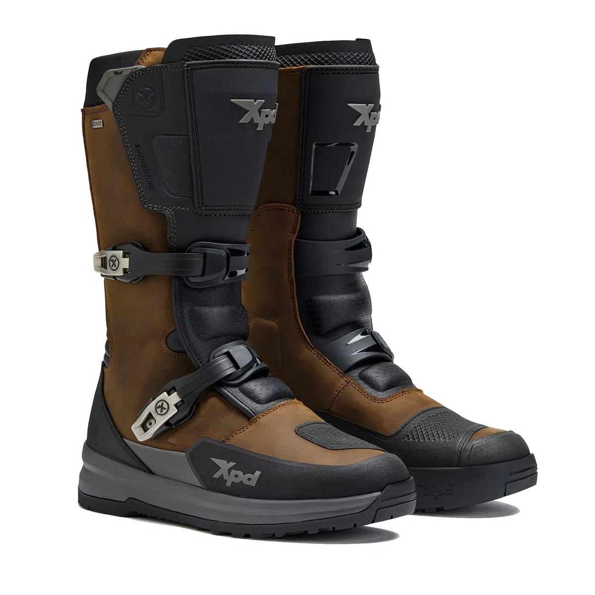 XPD X-Adventure H2Out Motorrad Stiefel, braun, 43