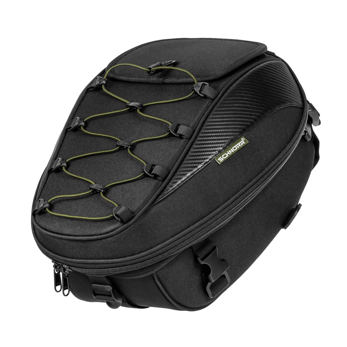 Motorrad Hecktasche 30 L - SCHNORR TB30 mit Regenschutz kompatibel mit Yamaha MT-07