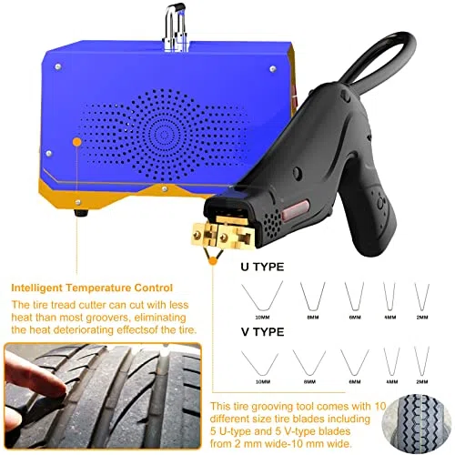 Tragbares Reifenreparatur-Set mit 1000 W Leistung und 5 m Kabel für Auto-, Motorrad-, ATV- und Industriereifen
