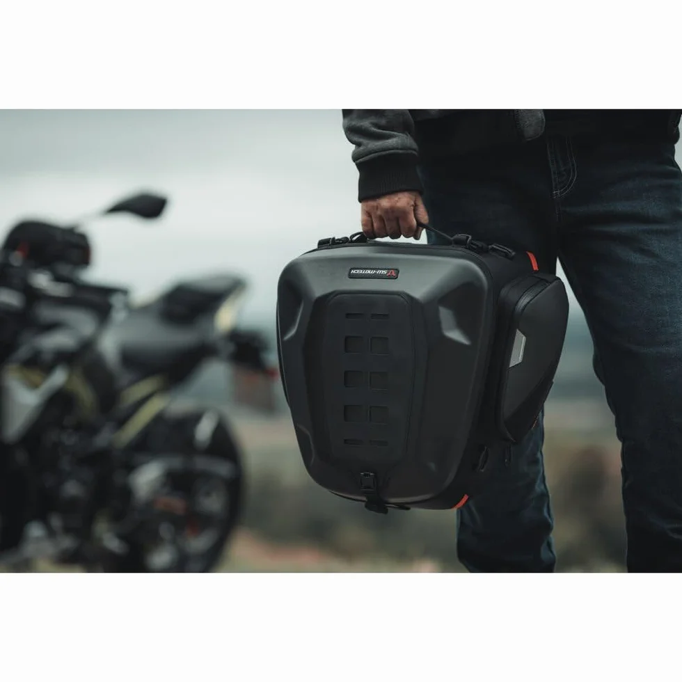 PRO Rearbag Tail Bag 1680D Ballistic Nylon. Black/Anthracite. 22-34 l.
