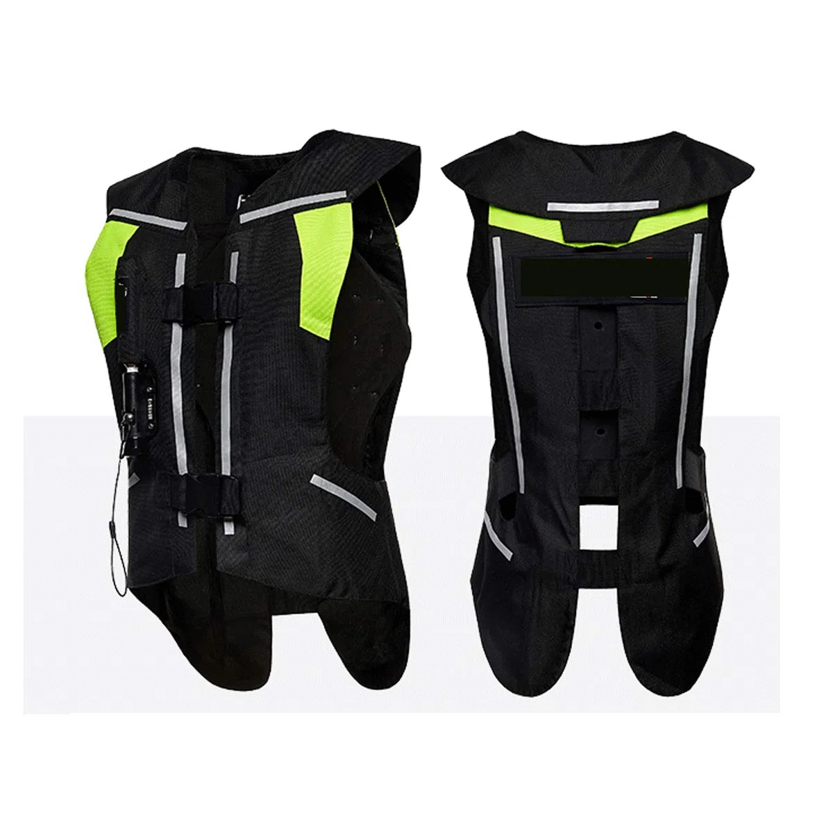 Gilet Airbag Protektor Riflettente Gilet Anticaduta Motorrad Motorrad Gewebe 600D strapazierfähiges All'usura E atmungsaktiv waschbar (Nessuna Bombola Di Gas CO2) Motorrad Airbag Weste