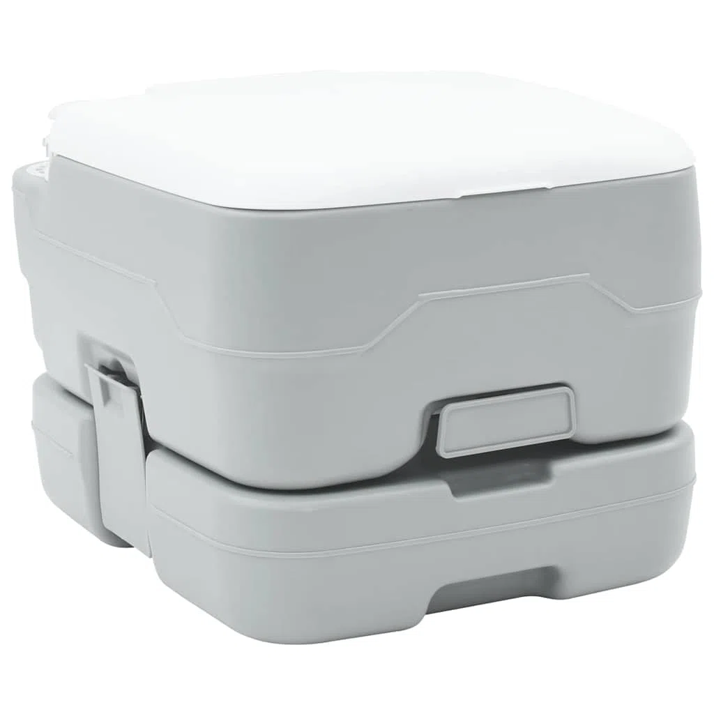Tragbare Campingtoilette 10L, Mobile Camping WC für Wohnwagen Wohnmobil Outdoor Garten, 41,5 x 36,5 x 30 cm, Belastbar bis 200 kg